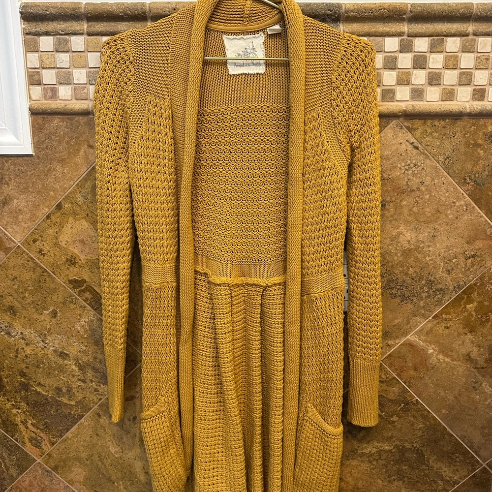 Angel Of The North Golden Cardigan
